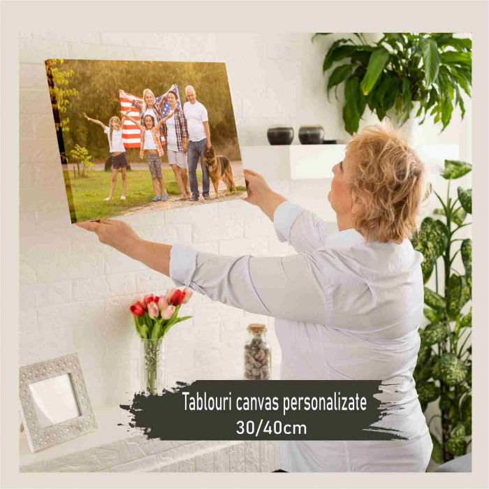 Tablou canvas personalizat cu fotografia ta, 30 cm x 40 cm [1]