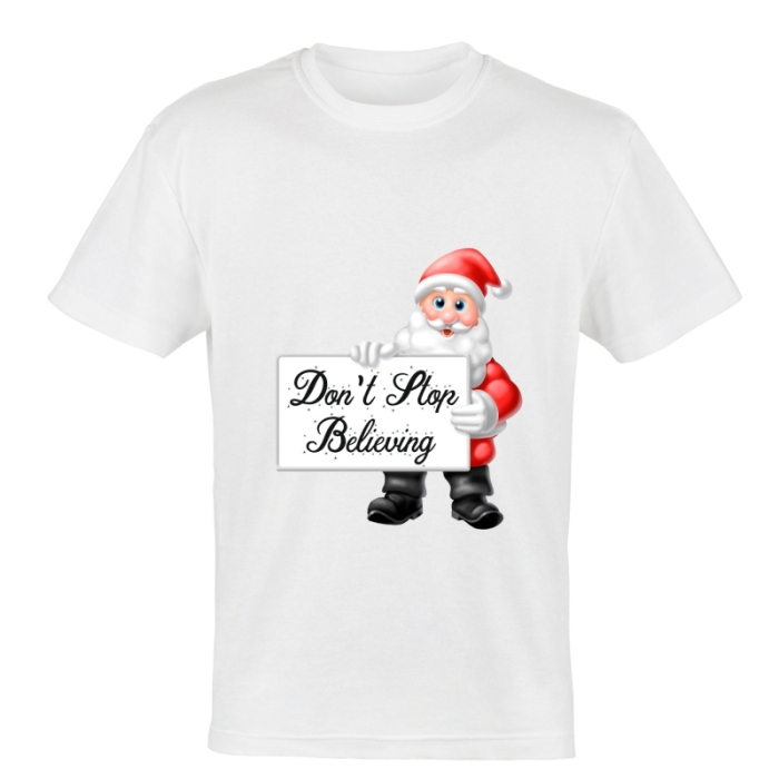 Tricou craciun,  don t stop beliewing in santa claus [1]