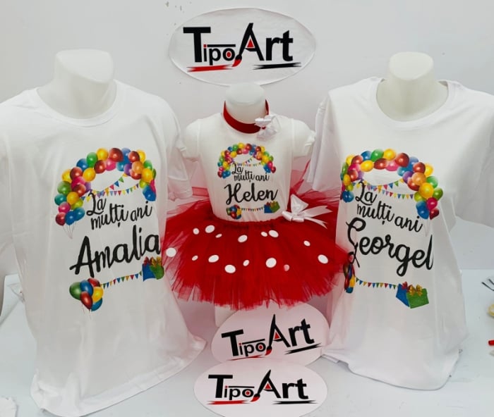 Tricou mesaj la multi ani tema baloane [1]