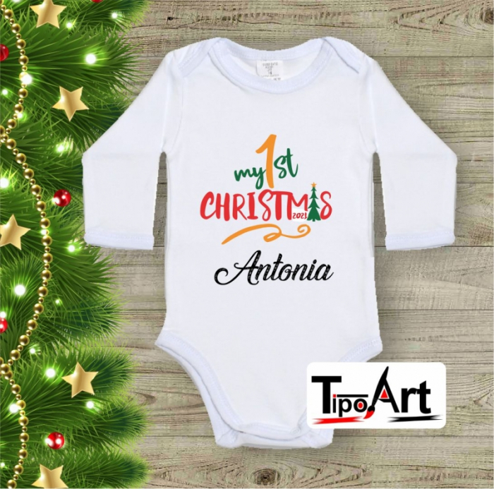 Tricouri 1st christmas, primul craciun in 3, model 1 [2]