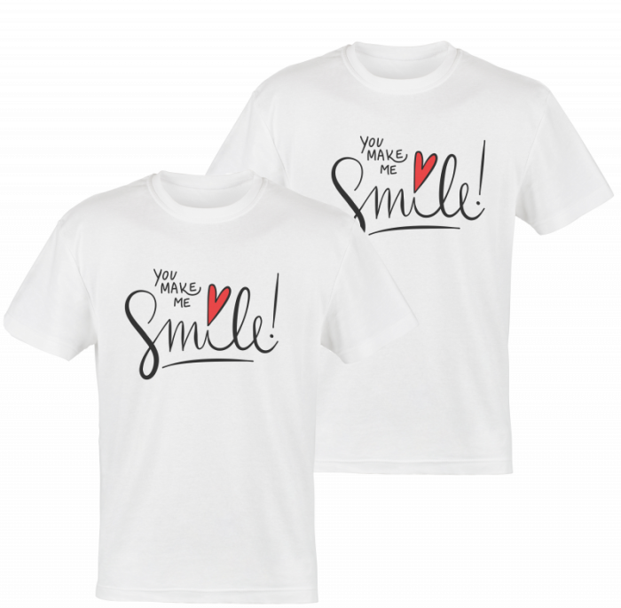 Tricouri personalizate  indragostiti, you make a smail [1]