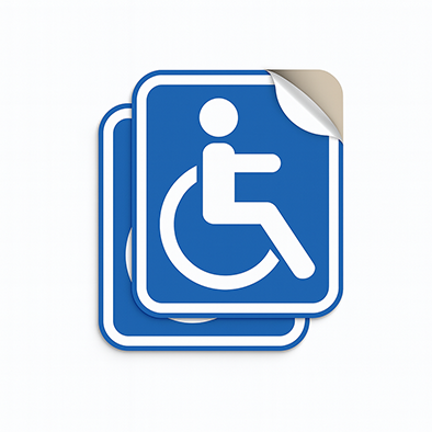 Stickere, autocolante - Autocolantul „Persoane cu dizabilități”