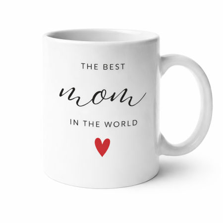 Cani personalizate - Cana cadou pentru mama – The Best Mom in the World, cana personalizata cu mesaj de iubire, ideala pentru Ziua Mamei, 8 Martie sau aniversare