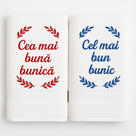 Broderie computerizata - Set prosoape brodate pentru bunici