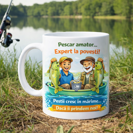 Cana cadou pescar – Pescar amator Expert la povesti – Cadou amuzant pentru pasionatii de pescuit [1]