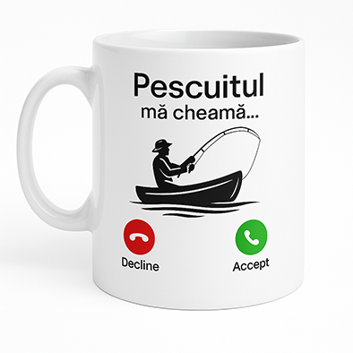 Cani personalizate - Cana personalizată „Pescuitul mă cheamă