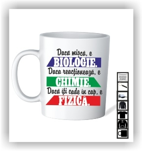 Cani personalizate - Cana personalizata profesor biologie