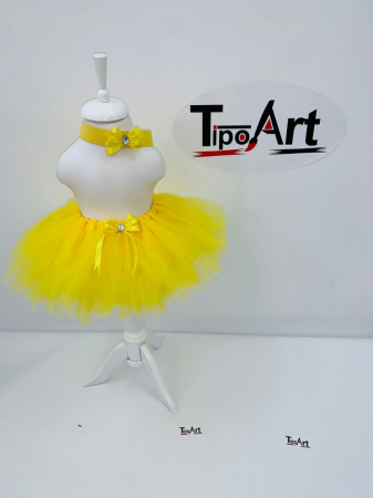 Fustite de poveste - Fustita tutu galben pui 1