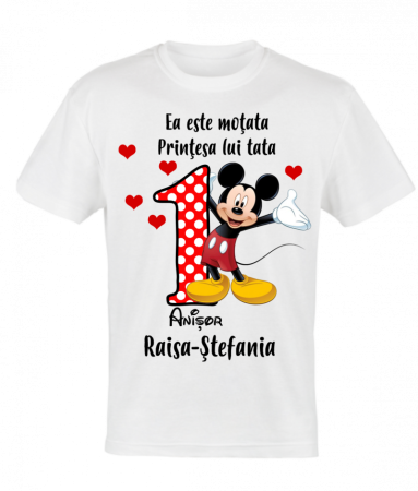 Set 4 tricouri si body pentru taierea motului, minnie cu mickey [2]