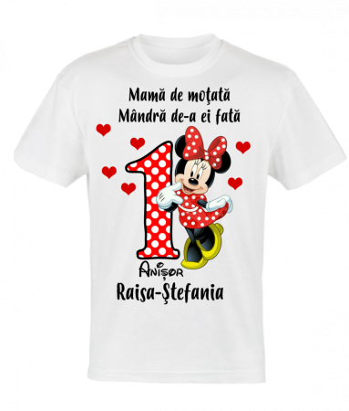 Set 4 tricouri si body pentru taierea motului, minnie cu mickey [1]