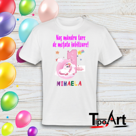 Set 4 tricouri si body pentru aniversare 1 an,   poney [3]
