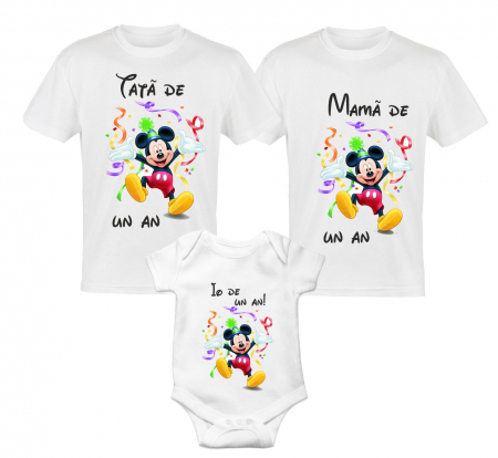 Tricouri aniversare - Set aniversar triouri personalizate mot 4
