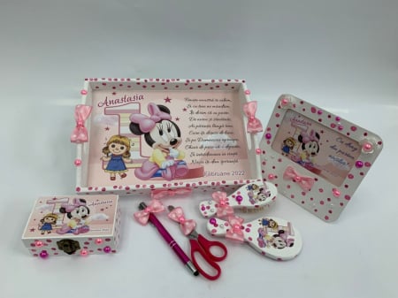 Set tavite mot - Set tavita mot turta minnie roz