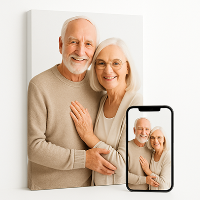 Tablouri - Tablou canvas personalizat cu fotografia ta, 40 cm x 40 cm - OEM