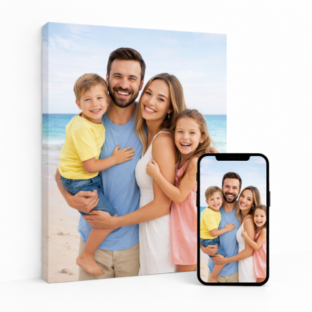 Tablouri canvas personalizate - Tablou canvas personalizat cu poza ta, 50 x 70 cm