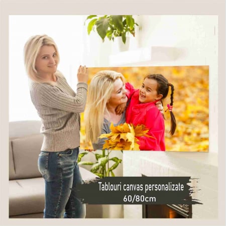 Tablouri - Tablou canvas personalizat cu fotografia ta, 60 cm x 80 cm