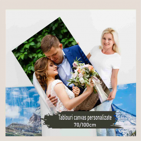 Tablouri - Tablou canvas personalizat cu fotografia ta, 70 cm x 100 cm