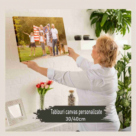 Tablouri - Tablou canvas personalizat cu fotografia ta, 30 cm x 40 cm