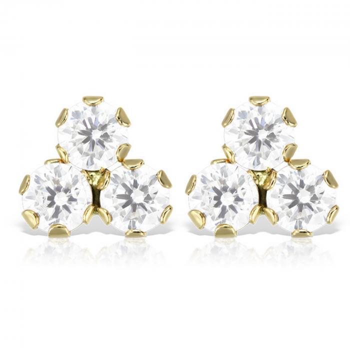 Cercei-copii-cu-protectie-aur-galben-14K-3 pietricele-zirconiu-5.5mm [2]