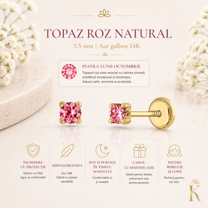 Cercei-aur-bebelusi-Topaz-roz [4]