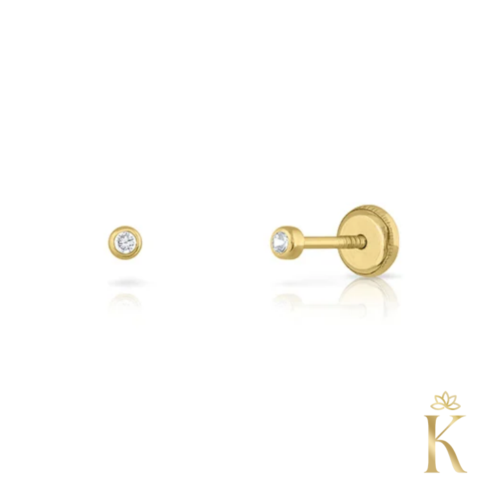 Cercei-bebe-sau-piercing-aur-galben-14K-Rotunzi-2.5mm-cu -piatra-zirconia [2]