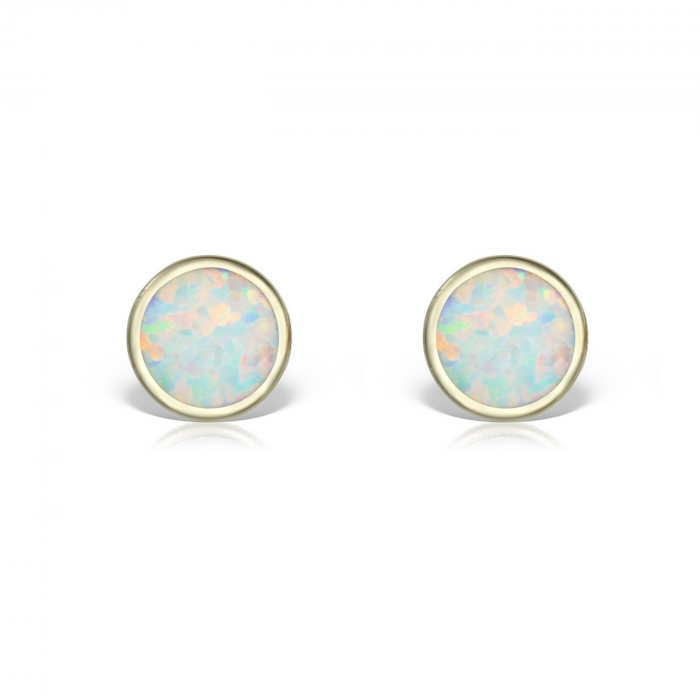 Cercei-aur-copii-fetite-cu-protectie-opal-alb-4mm-Kalini [2]