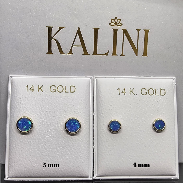 Cercei-aur-copii-cu-protectie-opal-albastru-4mm-Kalini [4]