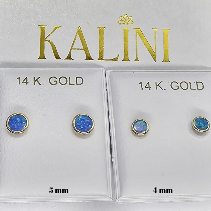 Cercei-aur-copii-cu-protectie-opal-albastru-4mm-Kalini [3]