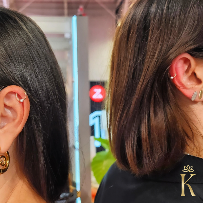 Cercei-aur-galben-creole-Kalini-14k-tortite-mici-8mm-cu-perla [3]
