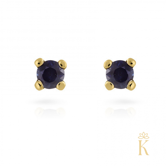 Cercei-bebelusi-piercing-cu-protectie-aur-14K-Safir-natural-Kalini [2]