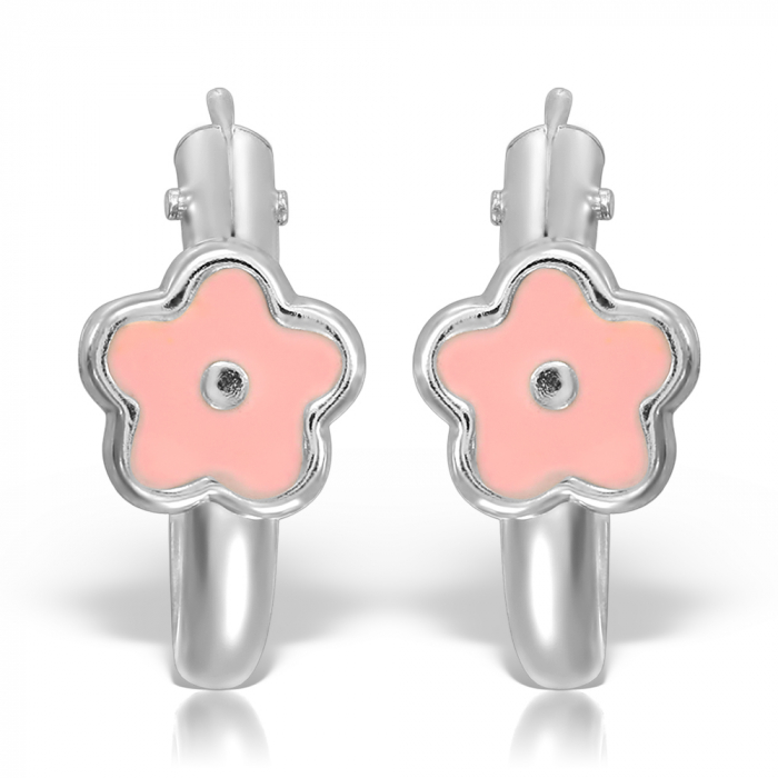 cercei-copii-aur-alb-14k-tortite-cu-floare-roz-10-mm [2]