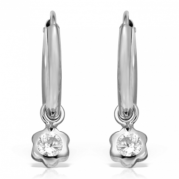cercei-copii-aur-alb-14k-tortite-cu-pandantiv-floare-piatra-alba-zirconia-10-mm [2]