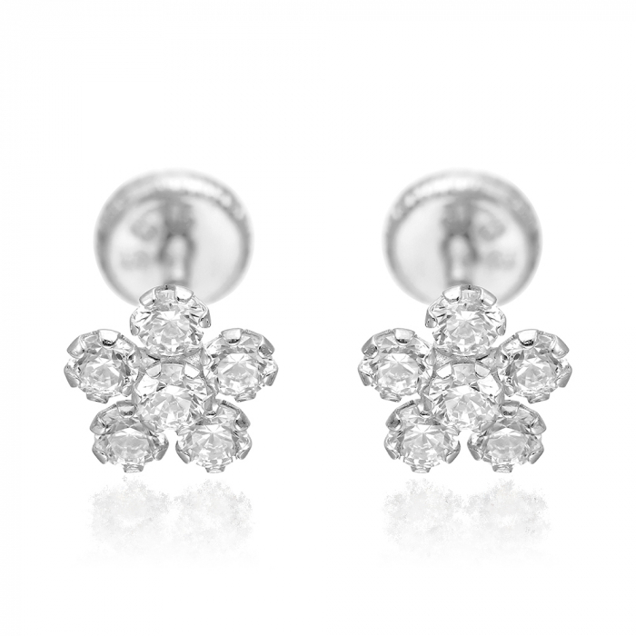 cercei-protectie-aur-alb-14K-Flori-mari-cu-6 pietricele-zirconia [2]