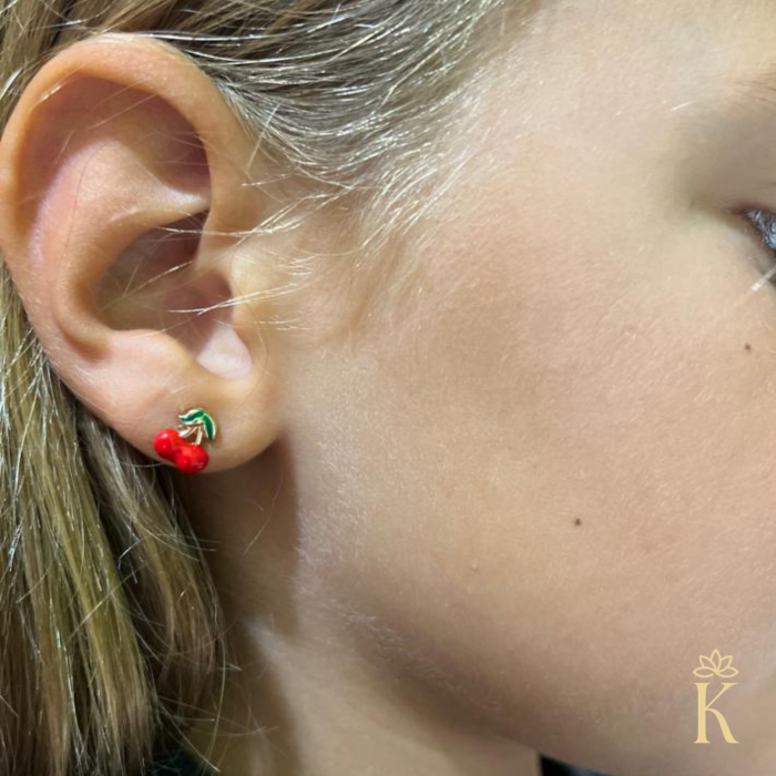 Cercei-copii-cu-protectie-aur-galben-14K-Kalini-Cirese [3]