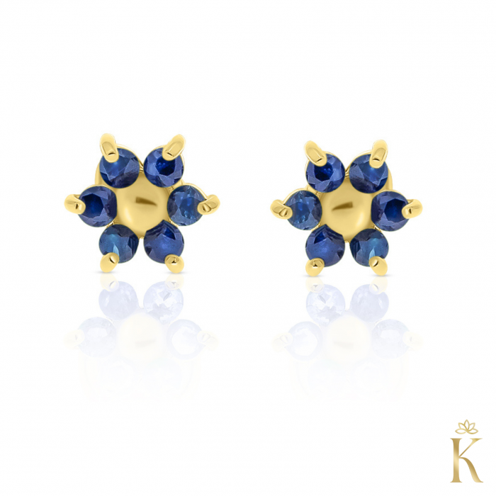 Cercei-bebelusi-protectie-aur-galben-safir-floare-5mm-Kalini [3]