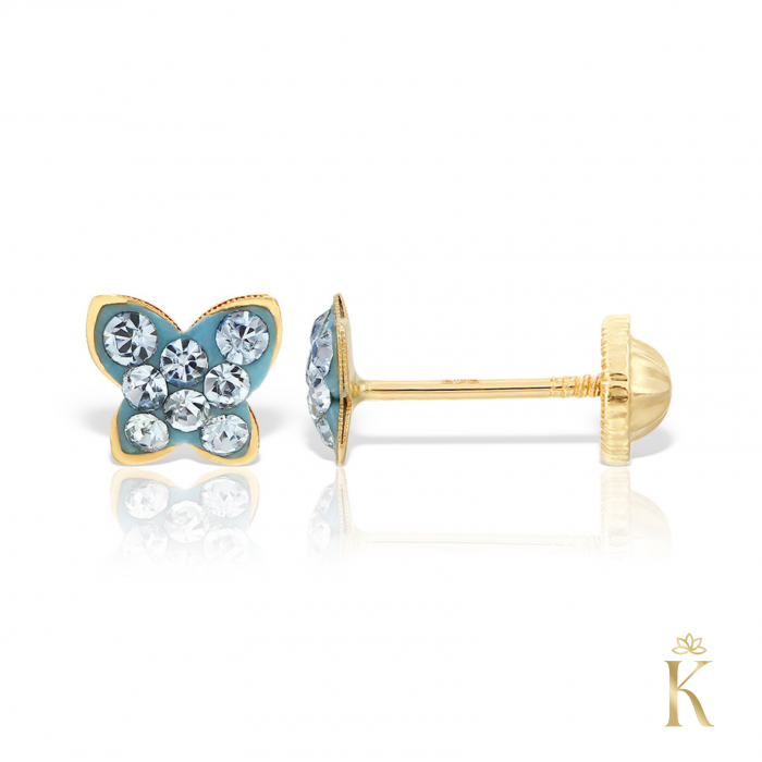 Cercei-cu-protectie-aur-Fluturasi-cristale-albastre [2]