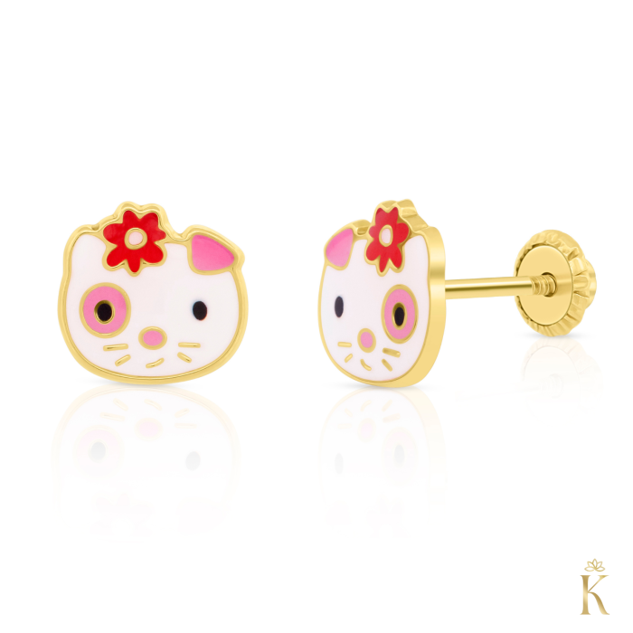 Cercei-aur-fetite-Pisicuta-Kitty-cu-filet [1]