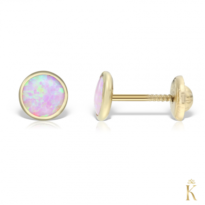 Cercei-aur-fetite-dama-cu-protectie-opal-roz-5mm-Kalini [2]