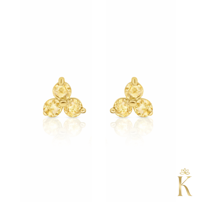 Cercei-aur-copii-Citrin-natural [2]