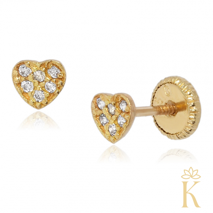 Cercei-protectie-copii-Kalini-aur-galben-18K-Inimioare-4,5mm-pietricele-zirconia [2]