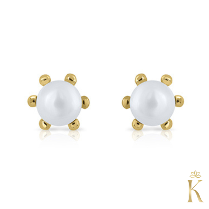 Cercei-cu-protectie-aur-galben-Perle [2]