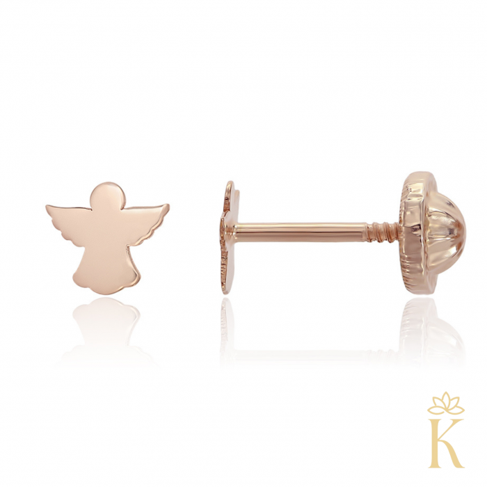 Cercei-copii-cu-protectie-Kalini-Ingerasi-aur-roz-14K [2]