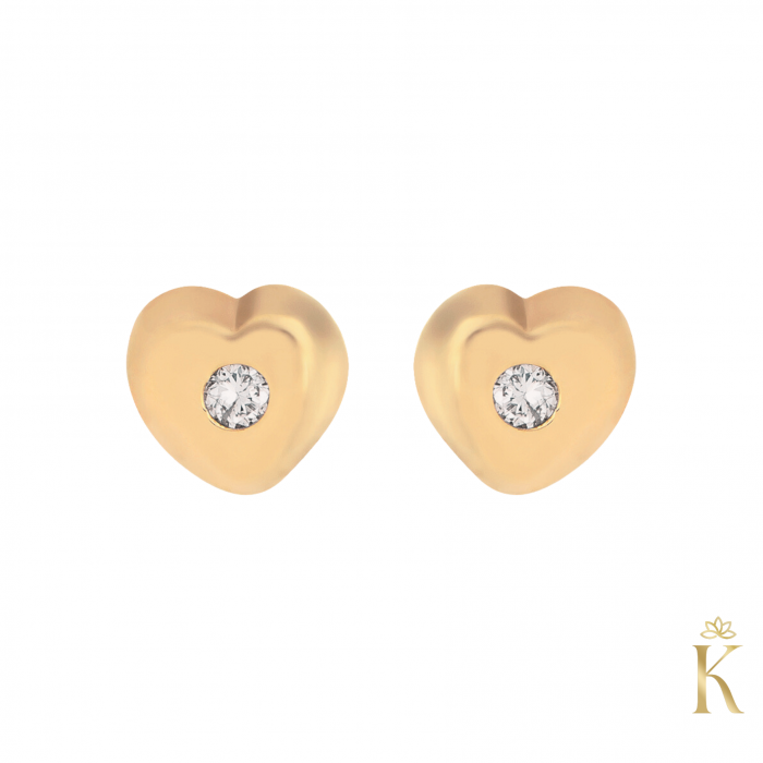 Cercei-nounascut-aur-roz-cu-protectie-Inimioare-cu-diamant-Kalini [2]