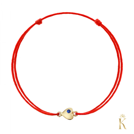 Bratara-nounascut-snur-rosu-aur-Inima-safir-Kalini [0]