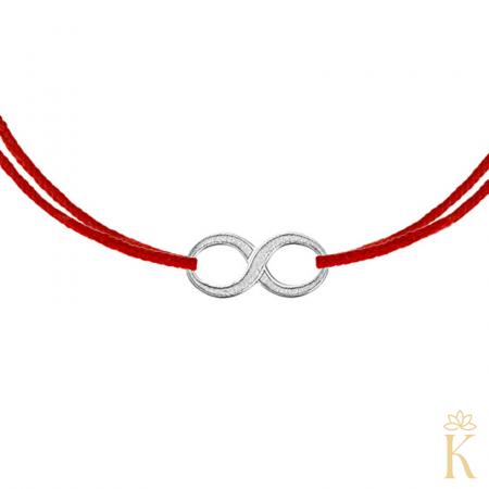 Bratara-copii-aur-alb-snur-rosu-Infinit-8 mm-Kalini [1]