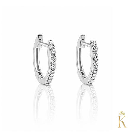 Cercei din aur cu tortita - Cercei-copii-tortite-aur-alb-cu-diamante-huggie