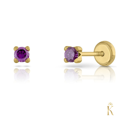 Cercei  Aur - Cercei-aur-cu-protectie-piatra-ametist