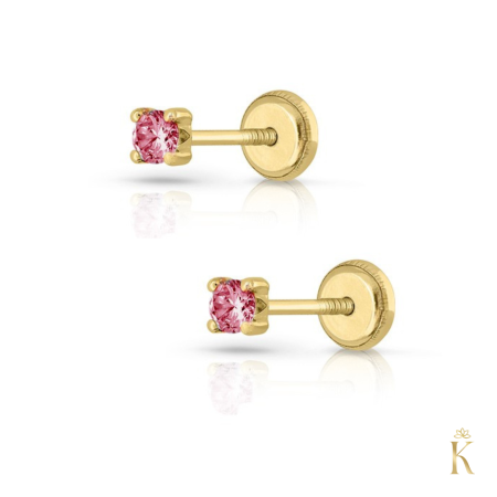 Cercei-aur-bebelusi-Topaz-roz [2]