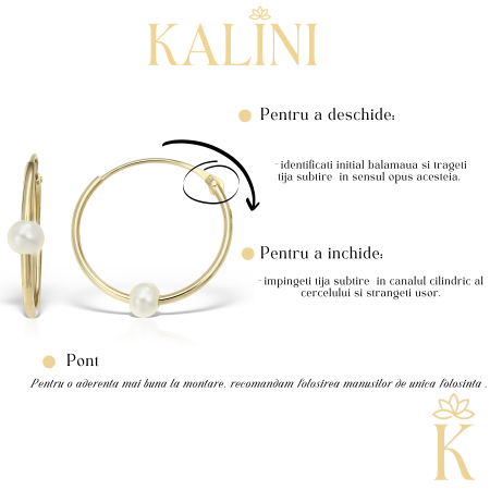 Cercei-copii-aur-galben-Tortite-pandantiv-floare-zirconia-incolora [4]