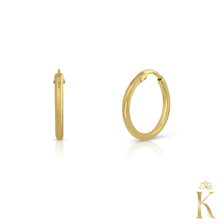 Cercei aur 14k - Cercei-aur-fetite-Tortite-10mm